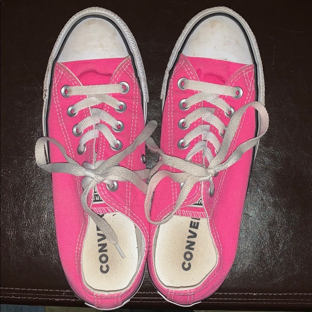 Pink Converse sneakers